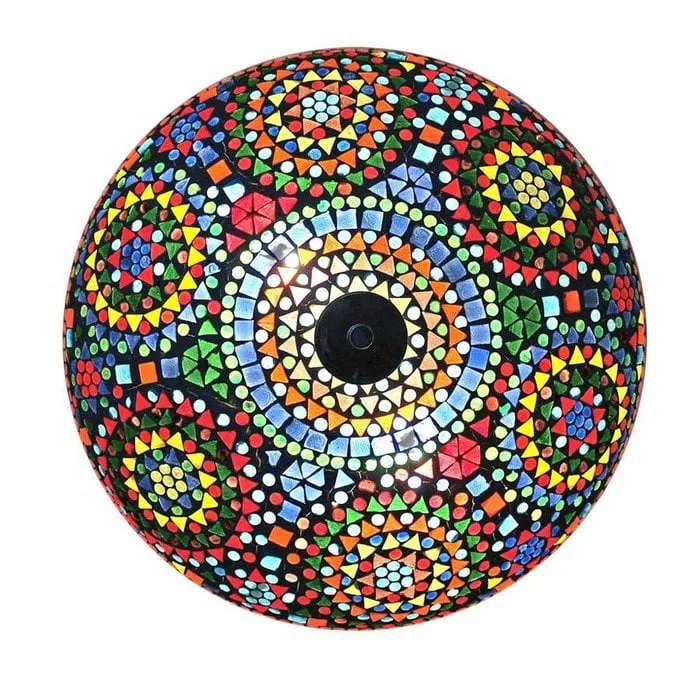 Oosterse plafonniere mozaïek multicolor design