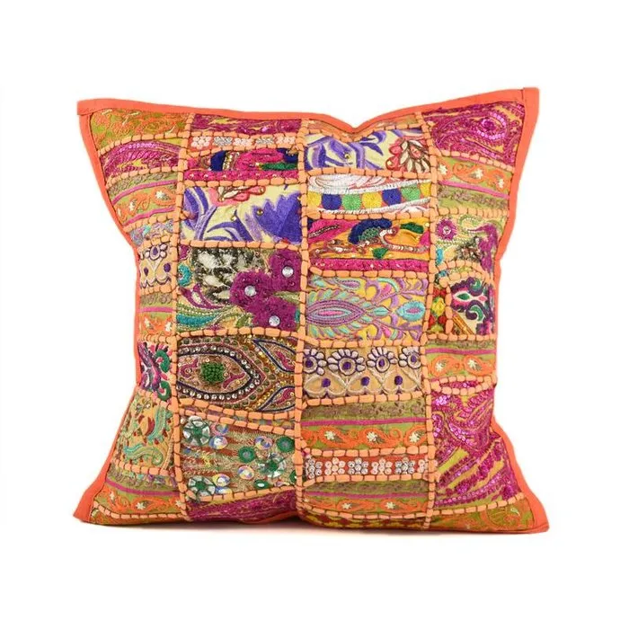 Kussentje oranje India