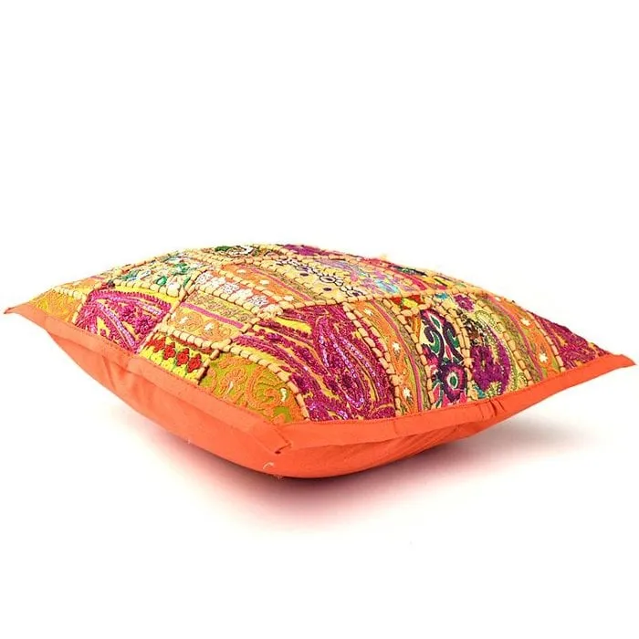 Kussentje oranje India