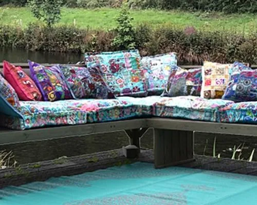 Matraskussen voor op de tuinbank of palletbank