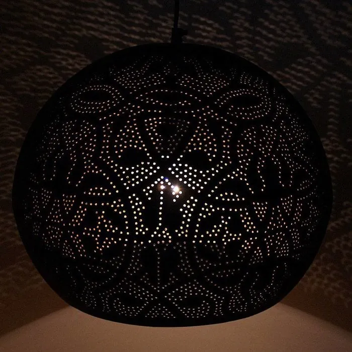 Filigrain hanglamp met goud