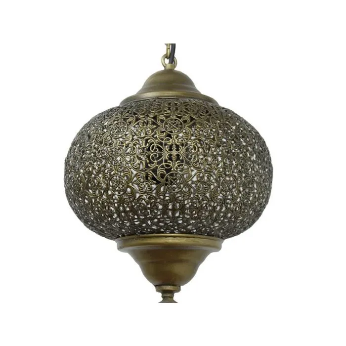 Oosters filigrain hanglampje messing kleurig
