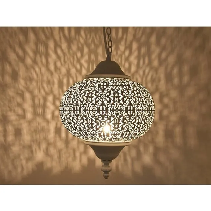 Wit oosters hanglampje filigrain