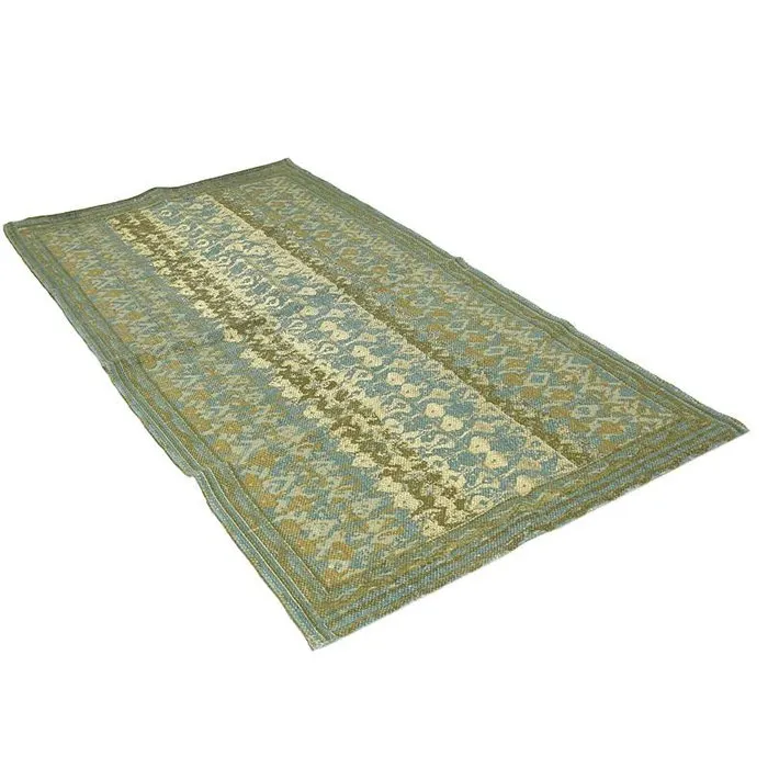 Vloerkleed jade met goud katoen