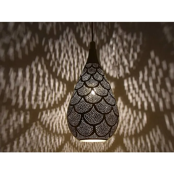 Raindrop messing oosterse hanglamp filigrain style