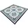 Barbeque mat orientaals blauw