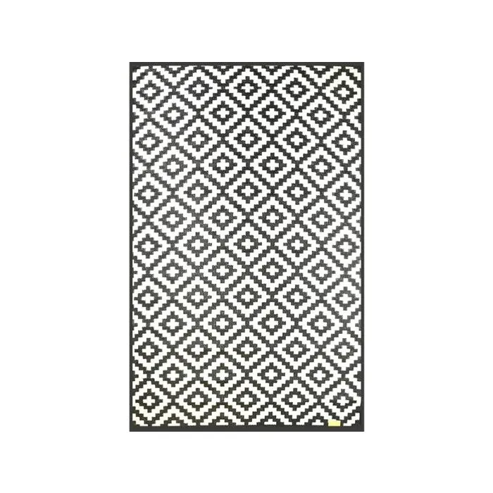 Wonder Rugs Buitencarpet zwart wit extra dik