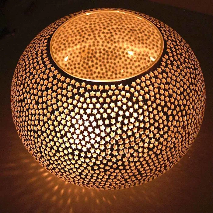 Waxinelicht sterren transparant