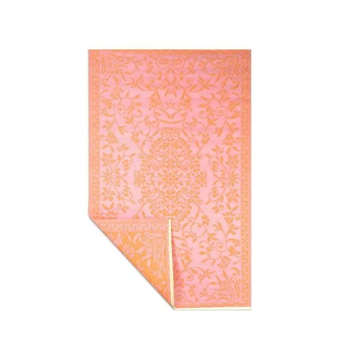 Wonder Rugs Oranje roze buitenkleed oosters design