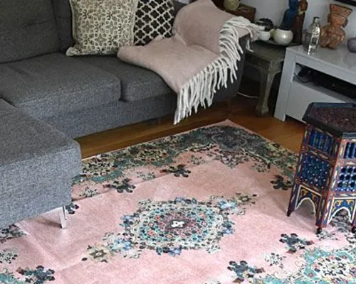 Authentieke  rozenkelim kleed, replica vloerkleed