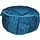 Oosterse poef blauw Indiaas patchwork