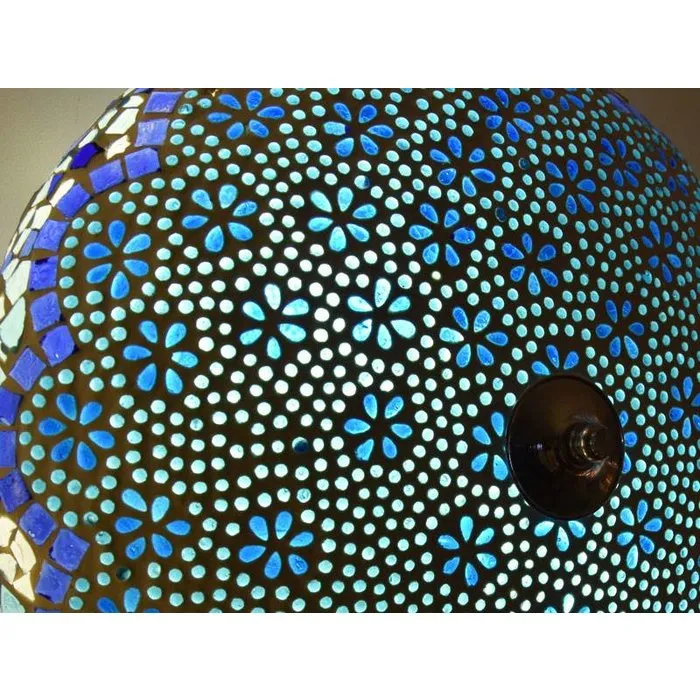 Turquoise bloemen plafonniere