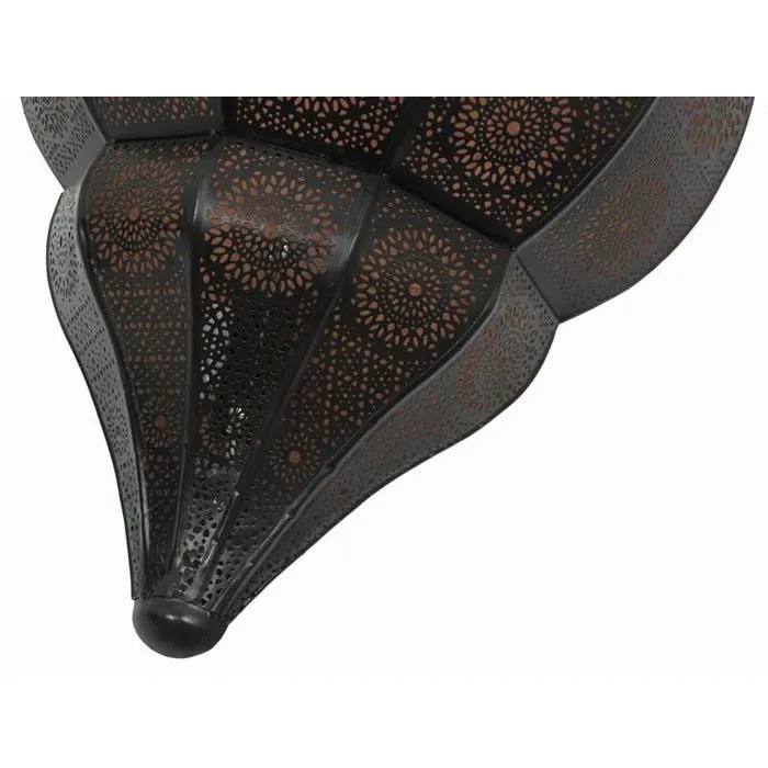 Zwart koperen oosters wandlamp