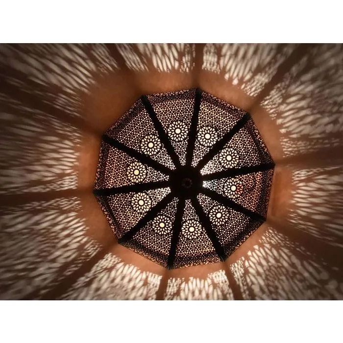 Gouden oosterse filigrain plafonniere