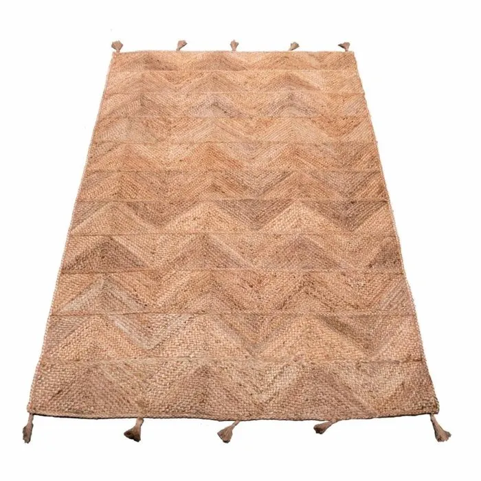 Jute vloerkleed zigzag