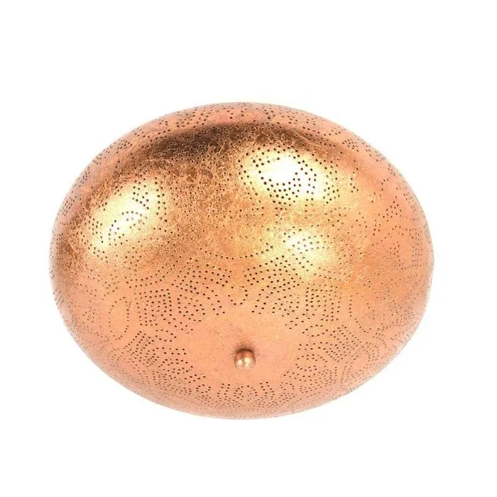 Grote filigrain plafonnière koper 38 cm