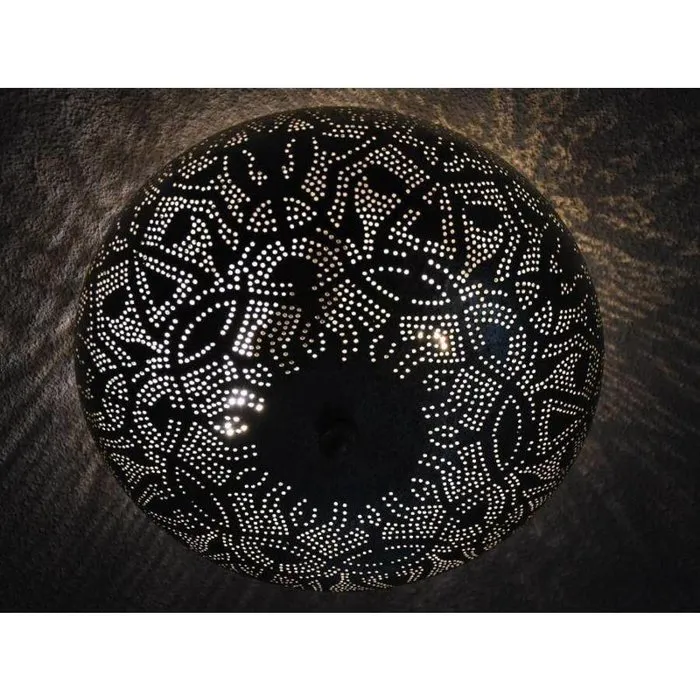 Grote filigrain plafonnière koper 38 cm