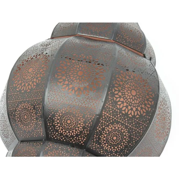 Filigrain wandlamp zwart koper