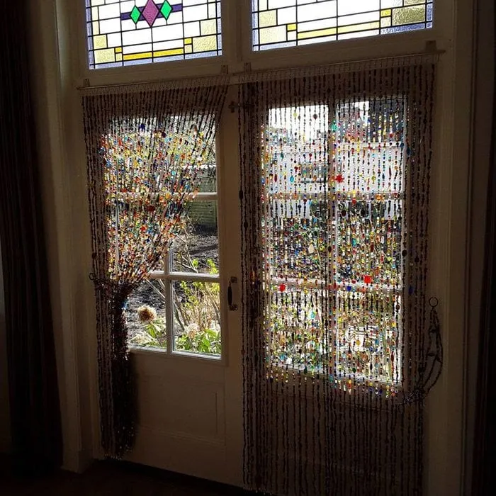 Glaskralengordijn multi colour