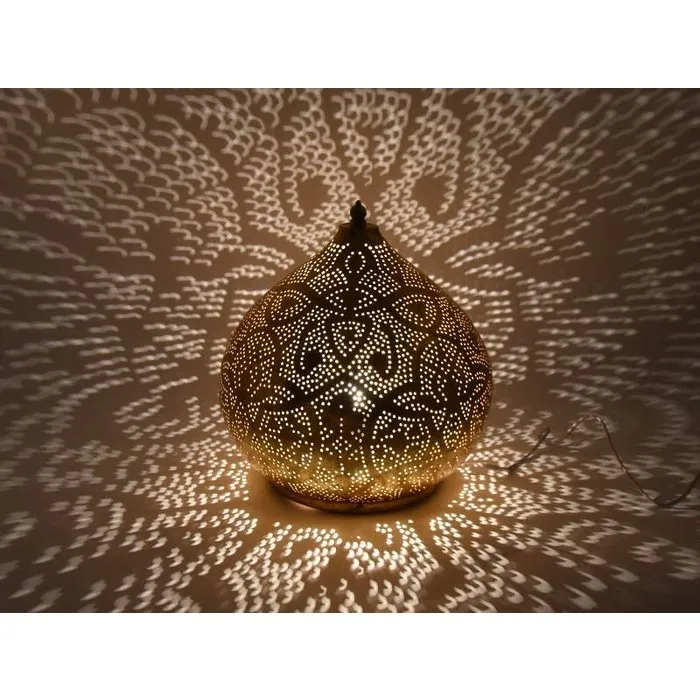 Gouden arabische filigrain tafellamp