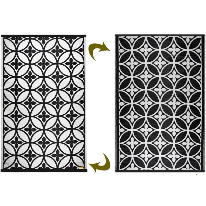 Chique zwart wit design buitenkleed