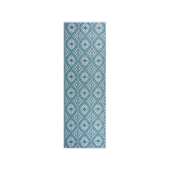 Wonder Rugs Balkonkleed blauw turquoise  lang