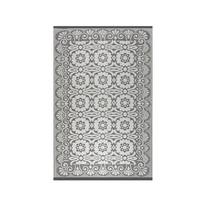 Grijs wit buitenkleed groot maat 270 x 180