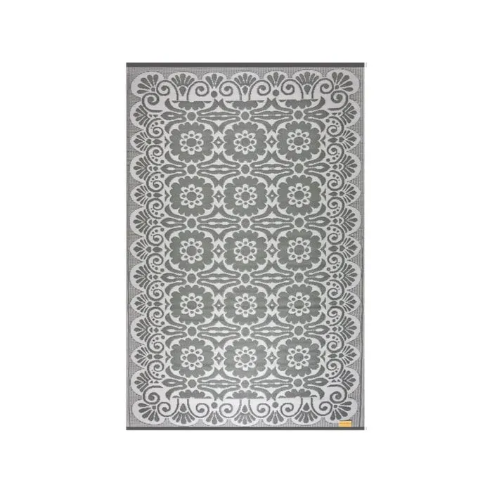 Grijs wit buitenkleed groot maat 270 x 180