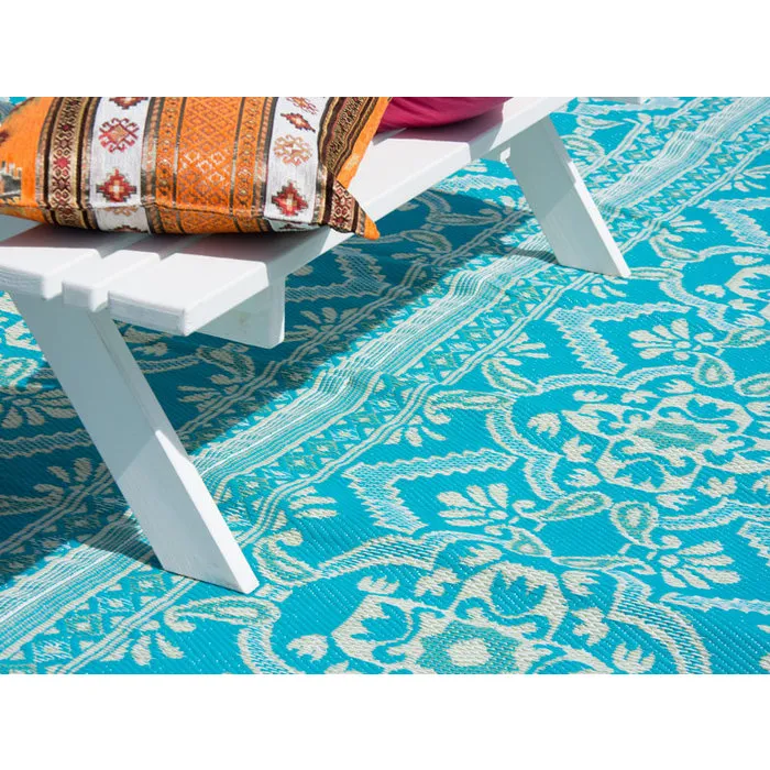 Wonder Rugs Groot plastic vloerkleed turquoise
