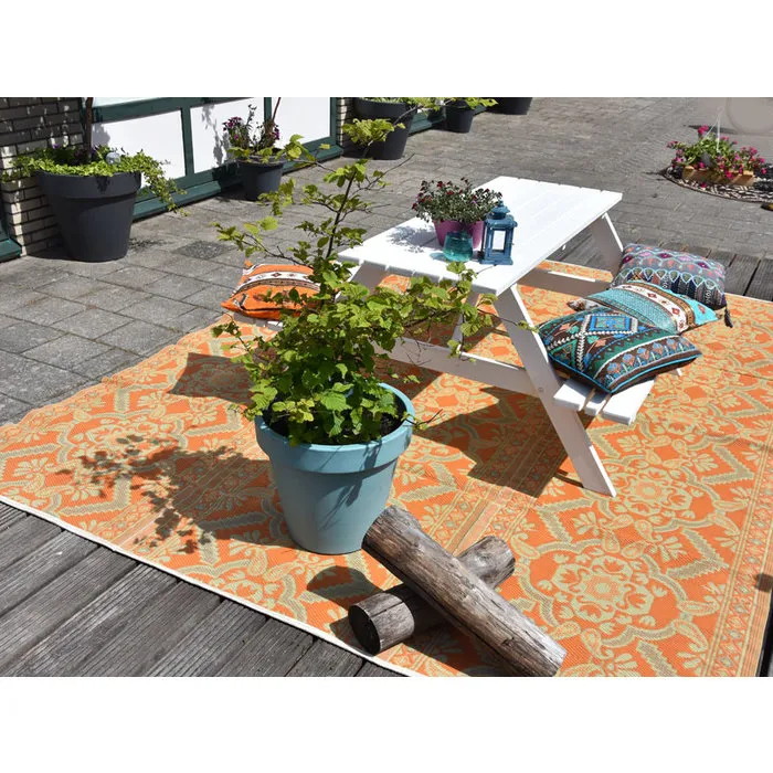 Wonder Rugs Groot buitenkleed bruin