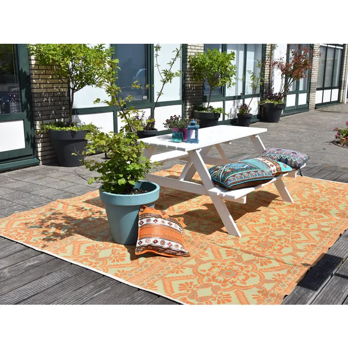 Wonder Rugs Groot buitenkleed bruin