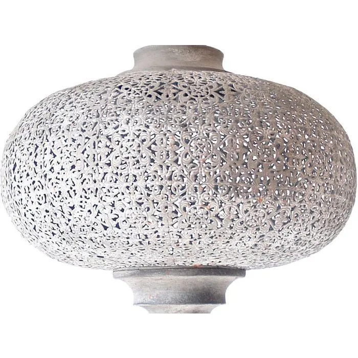 Grijze oosterse hanglamp