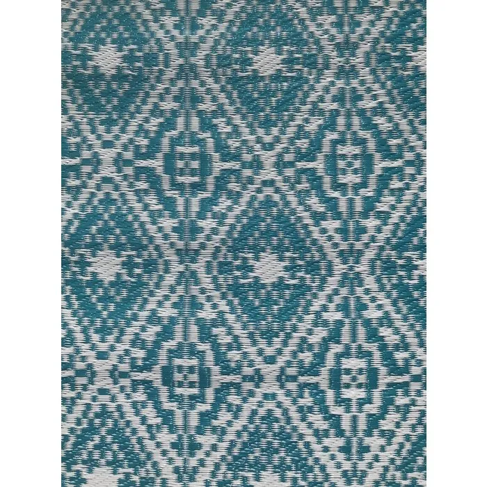 Wonder Rugs Balkonkleed blauw turquoise  lang
