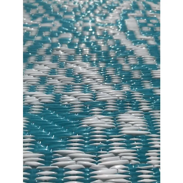 Wonder Rugs Balkonkleed blauw turquoise  lang