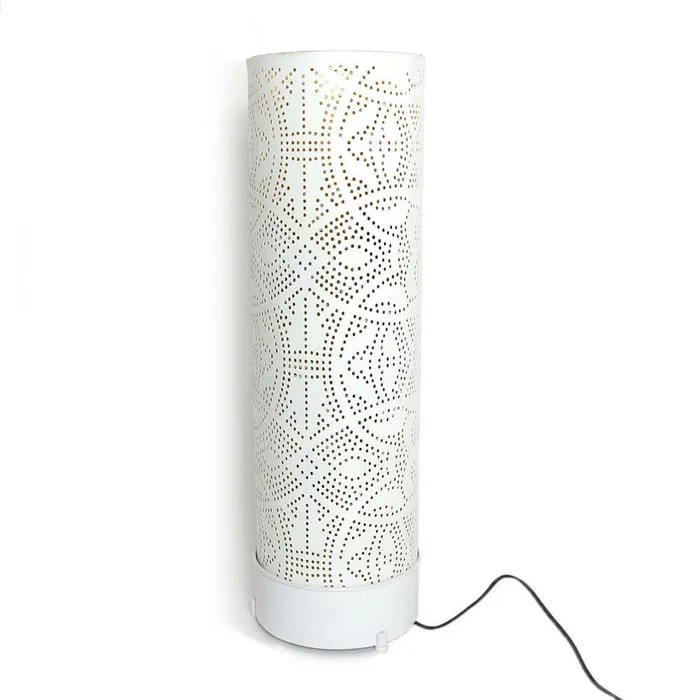 Oosterse filigrain vloerlamp wit goud