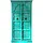 Turquoise bohemian kast