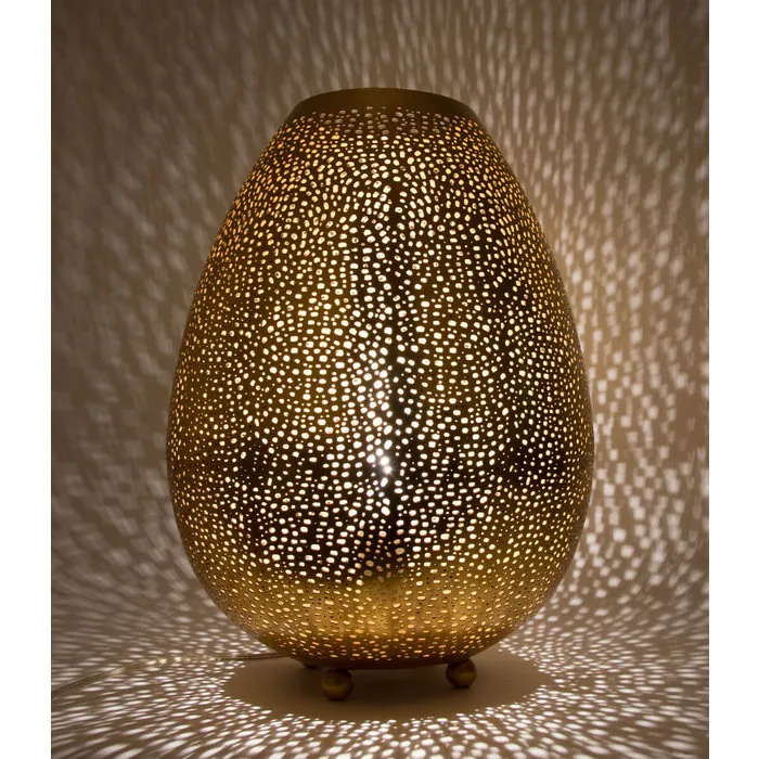 Oosterse koperen xl tafellamp