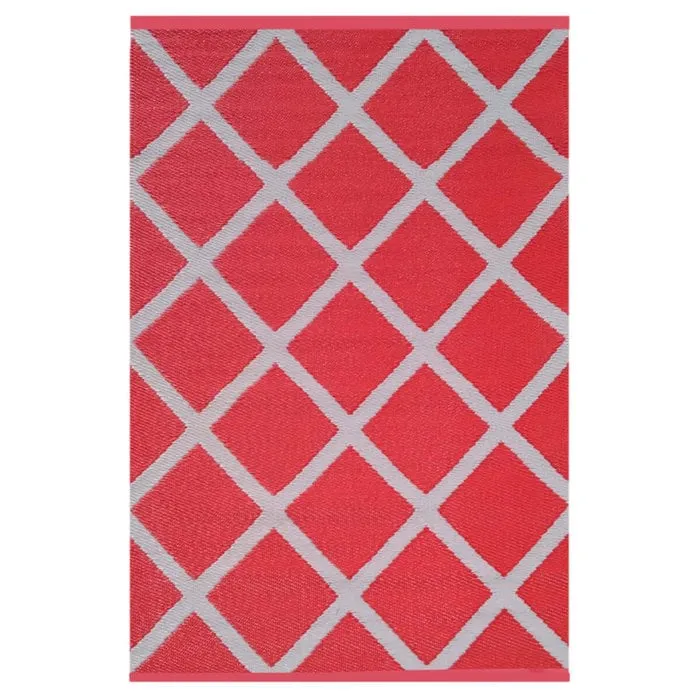 Rood met grijs grafisch tuinkleed