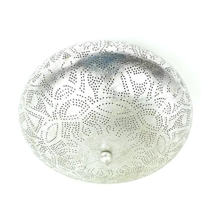 Plafonniere 50 cm zilver vintage