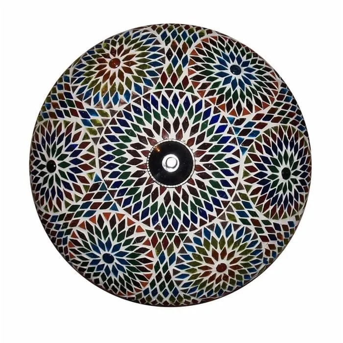 Turkse plafonniere mozaiek van gekleurd glas