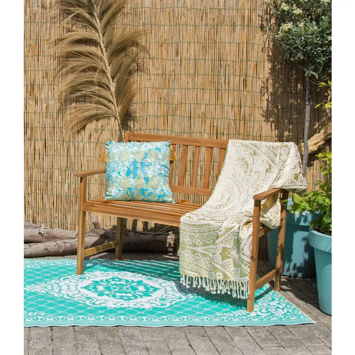 Turquoise oosters tuinkleed