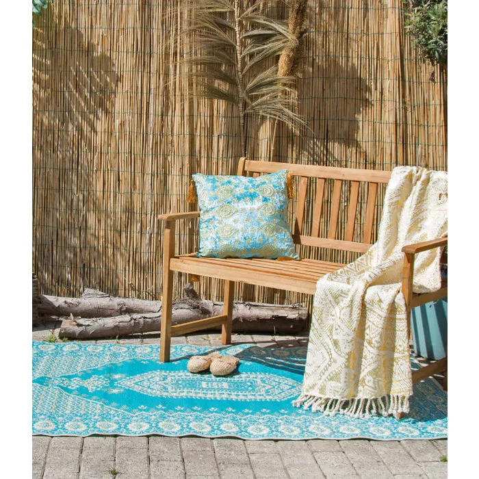 Buitenkleed blauw oosterse stijl