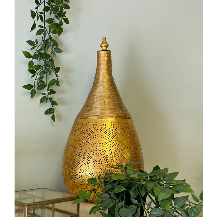 Gouden oosterse tafellamp