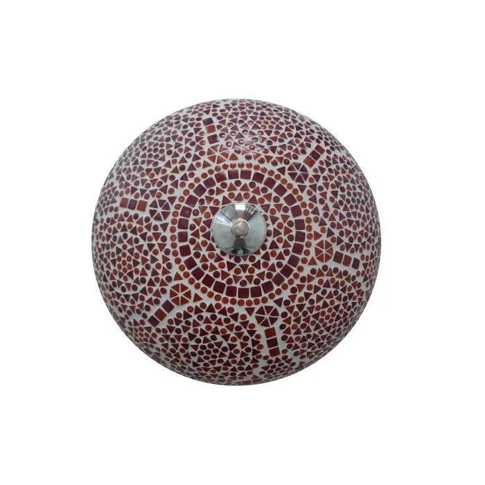 Plafonnière rood traditioneel design uit India een oosterse lamp.