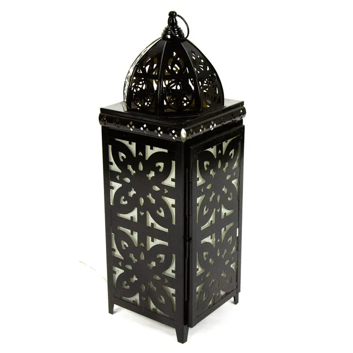 Oriëntaalse tafellantaarn zwart alladin