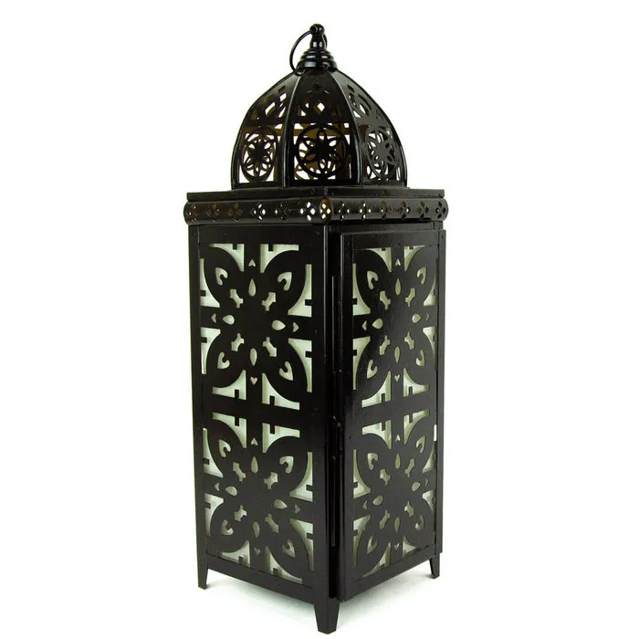 Oriëntaalse tafellantaarn zwart alladin