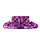 Kussen bank fuchsia velvet met armrollen