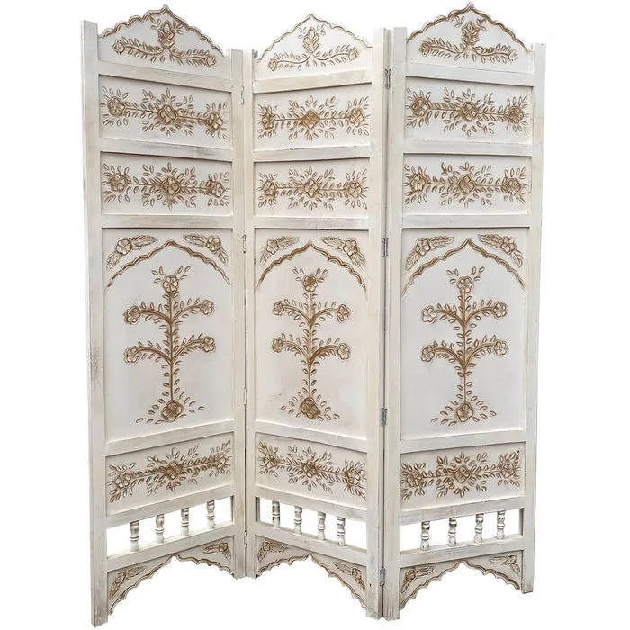 Oosters wit kamerscherm