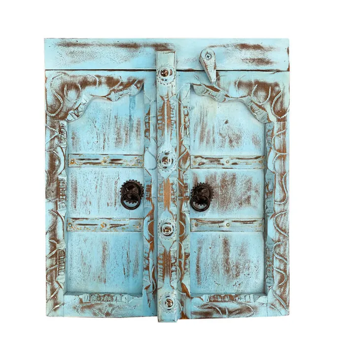 Badkamer wandkastje blauw