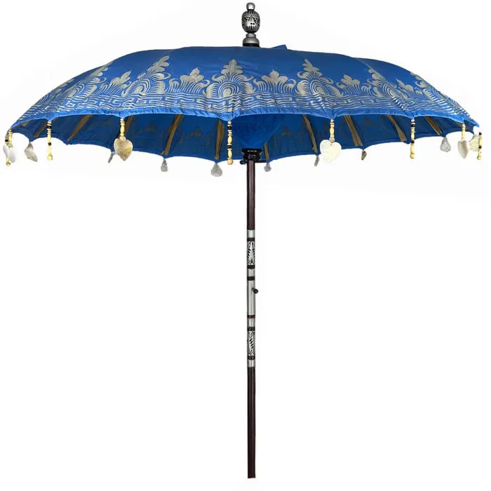 Oosterse parasol blauw uit Bali